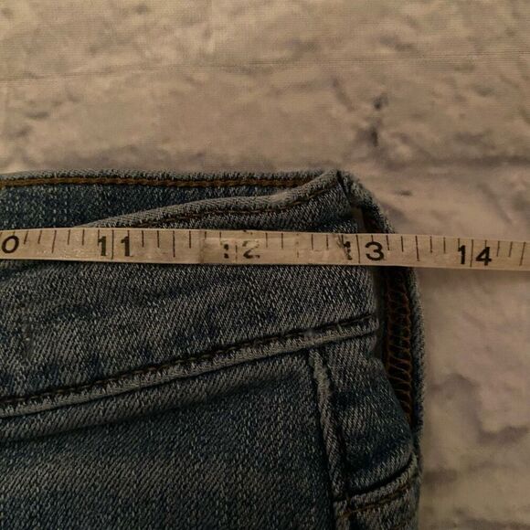 Madewell women 26 cotton blend ripped classic straight blue jeans - Picture 12 of 12